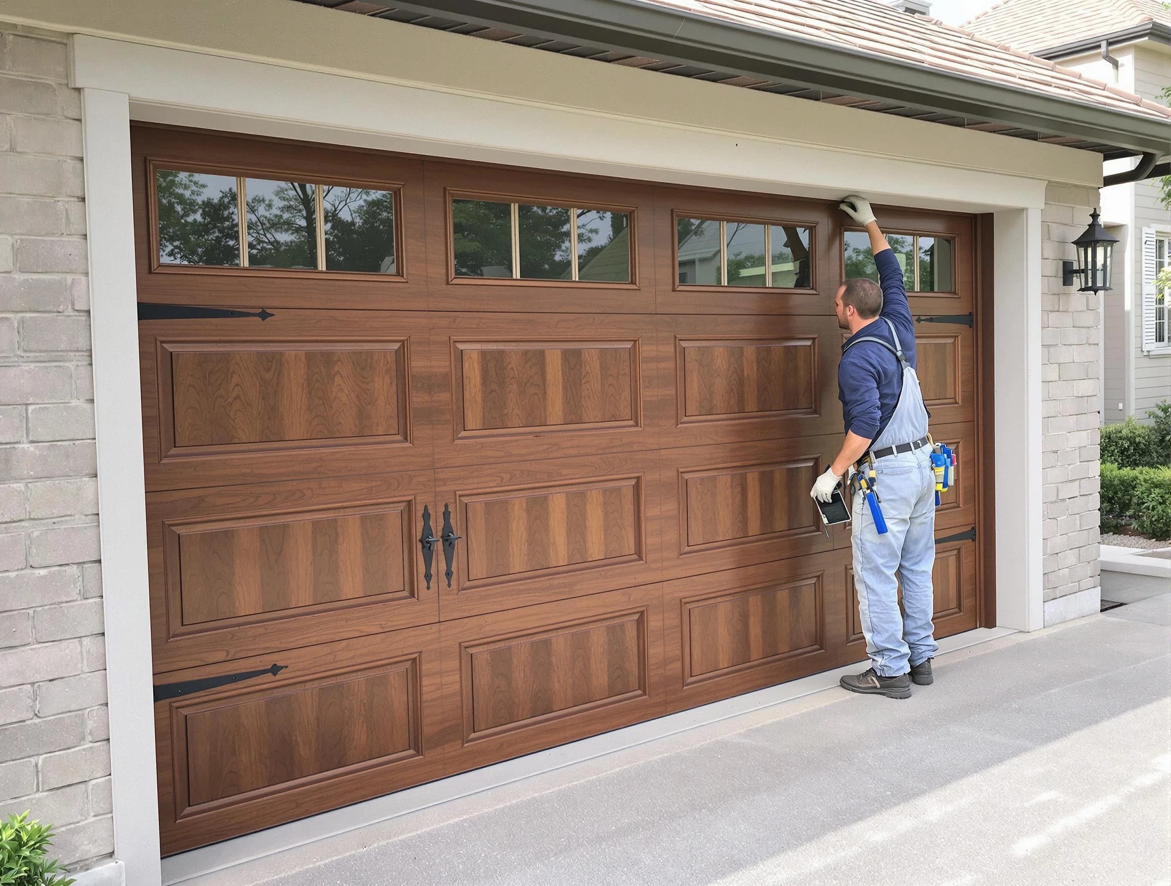 Custom garage door showcase by Scotch Plains Garage Door Repair in Scotch Plains