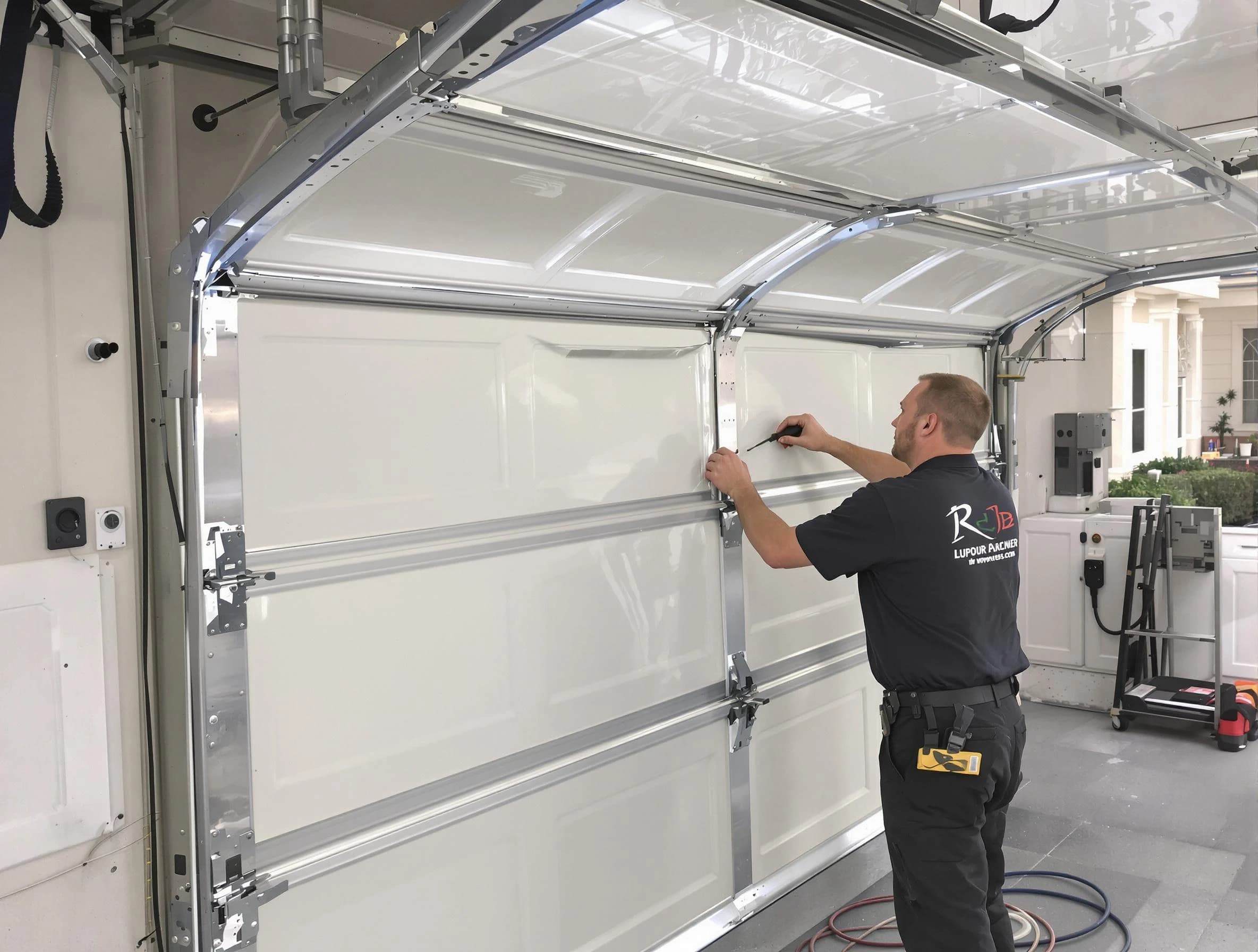 Scotch Plains Garage Door Repair professional performing panel repair in Scotch Plains