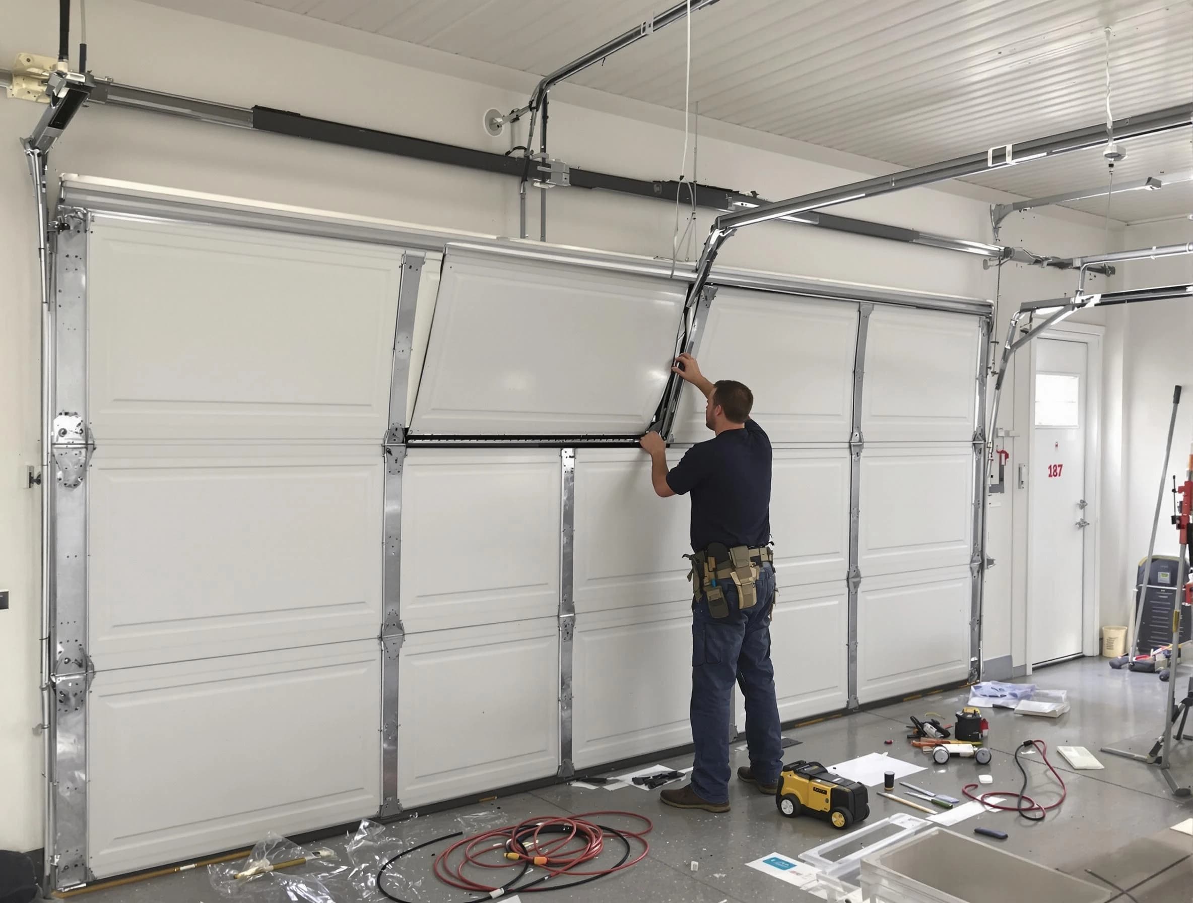 Garage Door Section Replacement in Scotch Plains